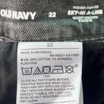 Old Navy NWT Womens Shorts Denim Washed Black High Rise Cut Off Plus Size 22 Photo 9