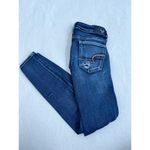American Eagle Outfitters Super Stretch Distressed Low Rise Skinny Jeans Size 0 Photo 8