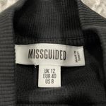 Missguided  Black Keyhole Graphic Sleeveless Crop Top US 8 Photo 51
