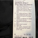 Lululemon Align HR Mini Flare Leggings 32” Black Size 6 NWT Photo 4