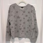 Rails Theo Sweater Melange Gray Stars Sweatshirt Top Medium Star Print Grey Photo 2