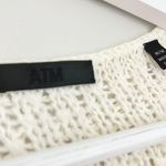 ATM Anthony Thomas Melillo Diagonal Stitch Knit Pullover Boat Neck Top Ecru White Size Medium Photo 6