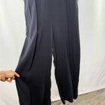 Abercrombie & Fitch NWT  Tie‎ Back Short sleeve Jumpsuit in Black Size Medium Photo 2