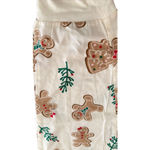 secret treasures  LIGHT WEIGHT FLANNEL JOGGER PANTS IVORY GINGERBREAD CHRISTMAS P Photo 2