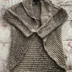 Tumi Peruvian Baby Alpaca & Wool Blend Marled Gray Shawl Collar Open Front Cardigan, size S Photo 4