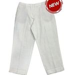 Liz Claiborne Women Size 14 White Pants Summer Linen NWT 28-180 Photo 1