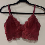 Aerie Red Lace Bralette Photo 0