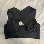 SheIn Black Crop Criss Cross Tank Photo 1