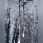 DKNY Sport Black Velvet Velour Y2K Wide Leg Rhinestone Logo Lounge Pants Size Sm Photo 5