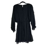 Urban Outfitters  Lumière Swiss Dot Dolman Long Sleeve Mini Dress Black Size M Photo 1