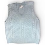 Princess Polly  S/M Light Blue Boxy/Oversized Sweater Vest Photo 0
