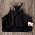 Free People NWT You're A Peach Cami in Black Photo 5