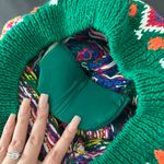 Vintage 90’s Coogi Vibes Multicolor Pattern Stripe Hand Knit Grandpa Sweater Multi Size M Photo 5