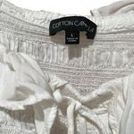 Cotton Candy LA Smocked Cropped Ruffle Ballon Sleeve Blouse Women’s Size Large Photo 2