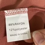 Pretty Garden Elegant Lantern Sleeve Tie Waist Knit Cocktail mini Dress size M Tan Size M Photo 9