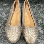 Aetrex  Lyla Women's Size 10.5 Bronze Brown Woven Leather Slip On Ballet Flats Photo 0