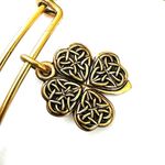 ALEX AND ANI 2017 Four Leaf Clover Bangle Bracelet Photo 8