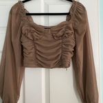 Forever 21 Tan Bell Sleeve Top Photo 0