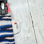 Nike Pants Women Size XS Pro Athletic Crop Leggings Navy White Multicolor Stripe Photo 1