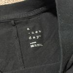 A New Day Black V-Neck Top Photo 3