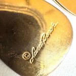 Laurel Burch Black Enamel Iris Drop Earrings Photo 6