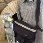 Patagonia Black Messenger Bag with Zipped Pockets Photo 0