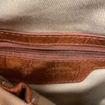 Kenneth Cole  New York Brown Croc Leather Messenger Crossbody Bag‎ Cognac Photo 11