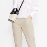 Ted Baker Ivory Silais Double Frill Blouse Size 6 US $325 White Photo 0