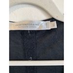 Women’s Sweater Contemporaine Simon Open Front Back Button Down Black Cardigan L Size L Photo 1