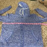 SO  large blue heathered‎ zip up hoodie Photo 4