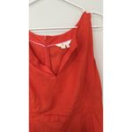 Boden Rae Casual Linen Dress Womens US Size 12R Classic Beach Tomato Red 1761 Photo 6