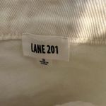 Lane 201  Living On The Edge Asymmetrical Wrap Denim White Fringe Skirt Photo 3