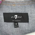 7 For All Mankind  Inside-Out Button-Front Sleeveless Denim Dress‎ M Photo 4