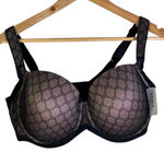 Soma  Stunning Support Geo Lace Full Coverage Bra Black 38DDD Photo 0