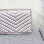 Neiman Marcus  Metallic Chevron stitch clutch Photo 1