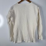Hatch Cream Waffle Knit Henley Size 0 Photo 1