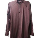 Baw Pullover Half Zip Long Sleeve Athletic Top Running Shirt Purple Size XL Photo 0