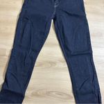 MOTHER Denim MOTHER Looker High-Rise Skinny Jean Size 26 Frayed Ankle Dark Wash Photo 2