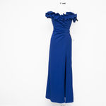 XScape  - Pandoram Long Scuba Crepe Ruffle Top Dress Photo 1