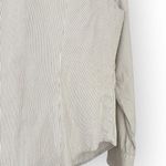 American Vintage Vintage Talbots White Dark Gray Pinstripe V Neck Button Down Shirt 18 Photo 6