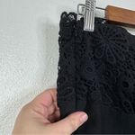 Chaiken Black Lace Top Strapless Midi Dress Size 6 Photo 4