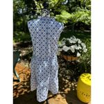 Draper James RSVP Blue & White Embroidered Sleeveless Baby Doll Dress Plus 3X Photo 1