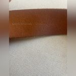 Loft 100% Genuine Leather Brown Belt Embroidered Boho Western Size Large Photo 7