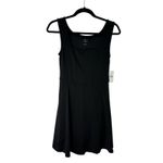 Lou & grey NEW Black Fit & Flare Tank Mini Dress S Athleisure Minimalist Sporty Photo 2