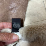 Knox Rose  faux leather Boho Western style open front vest EUC Sz M Photo 3