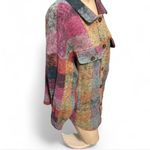 Multicolor Plaid Button Photo 2