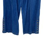 Anthropologie  Pilcro High-Rise Cropped Wide-Leg Jeans Snap Hem‎ Size 29 Photo 6