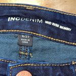 INC Denim International Concepts Womens Mid Rise Skinny Denim Jeans Dark Wash Sz Blue Size 4 Photo 5