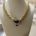 Joseph Esposito Snap Woven Chain Necklace Detachable Pendant Gold Tone Black Red Size 18 Photo 15