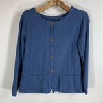 Lagenlook Blue Tunic Jacket Sz Medium Photo 0
